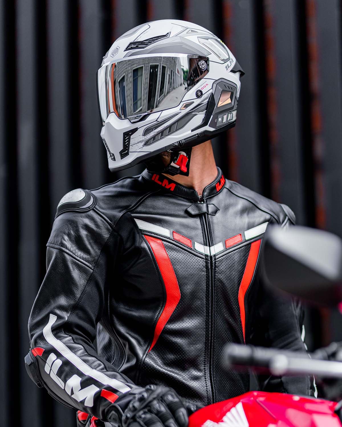 ILM MF509 Pro full face helmet, dual visor, Pinlock, DOT/ECE, cyborg gray.