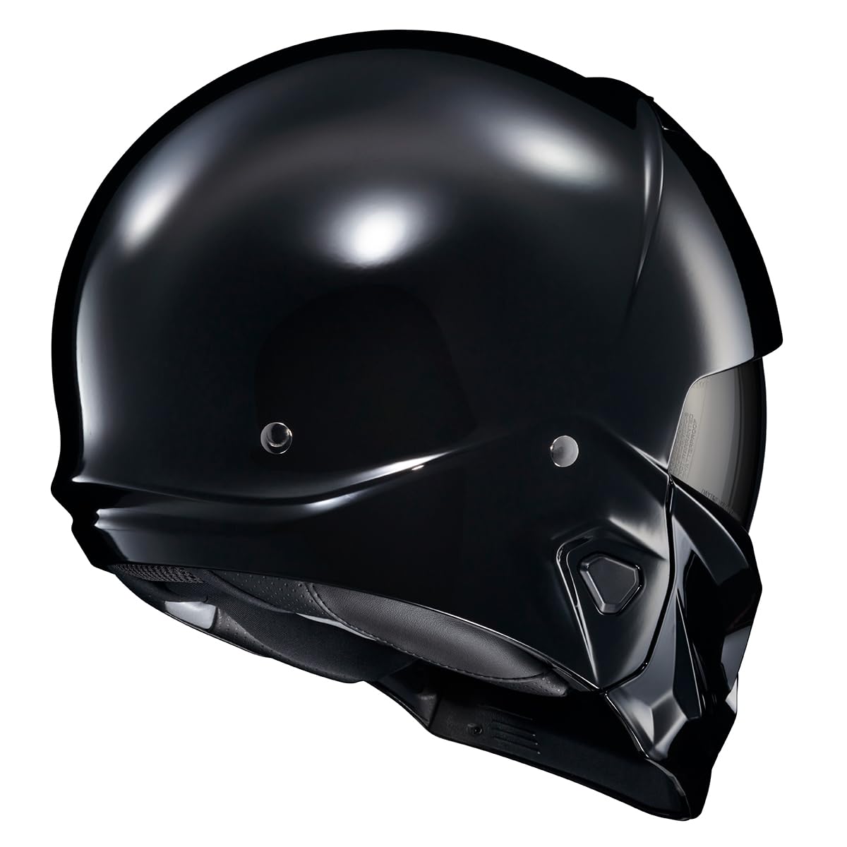ScorpionEXO Covert 2 open face/3-4 mode helmet, Bluetooth ready, interchangeable mouth cover, gloss black.