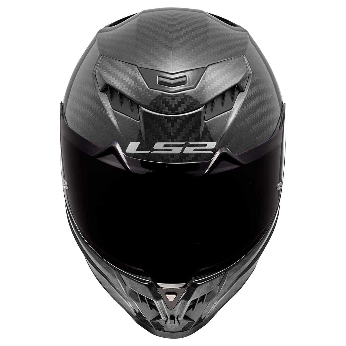 LS2 Helmets Dragon Carbon Full Face Motorcycle Helmet W/ SunShield (Gloss Black - Medium)