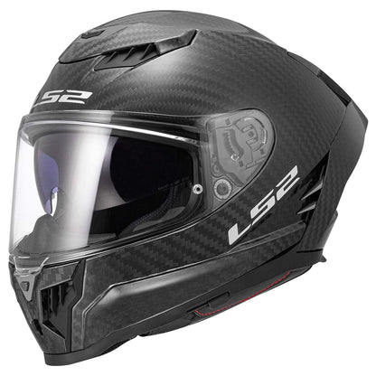 LS2 Helmets Dragon Carbon Full Face Motorcycle Helmet W/ SunShield (Gloss Black - Medium)