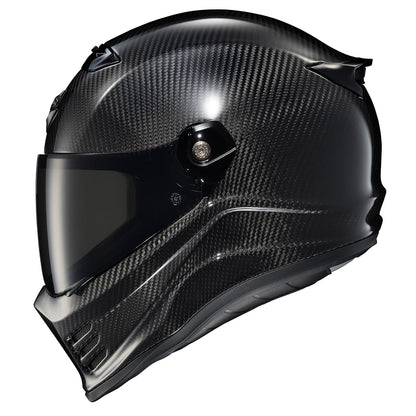 ScorpionEXO Covert FX carbon fiber full face helmet, street fighter style, DOT/ECE, gloss black.