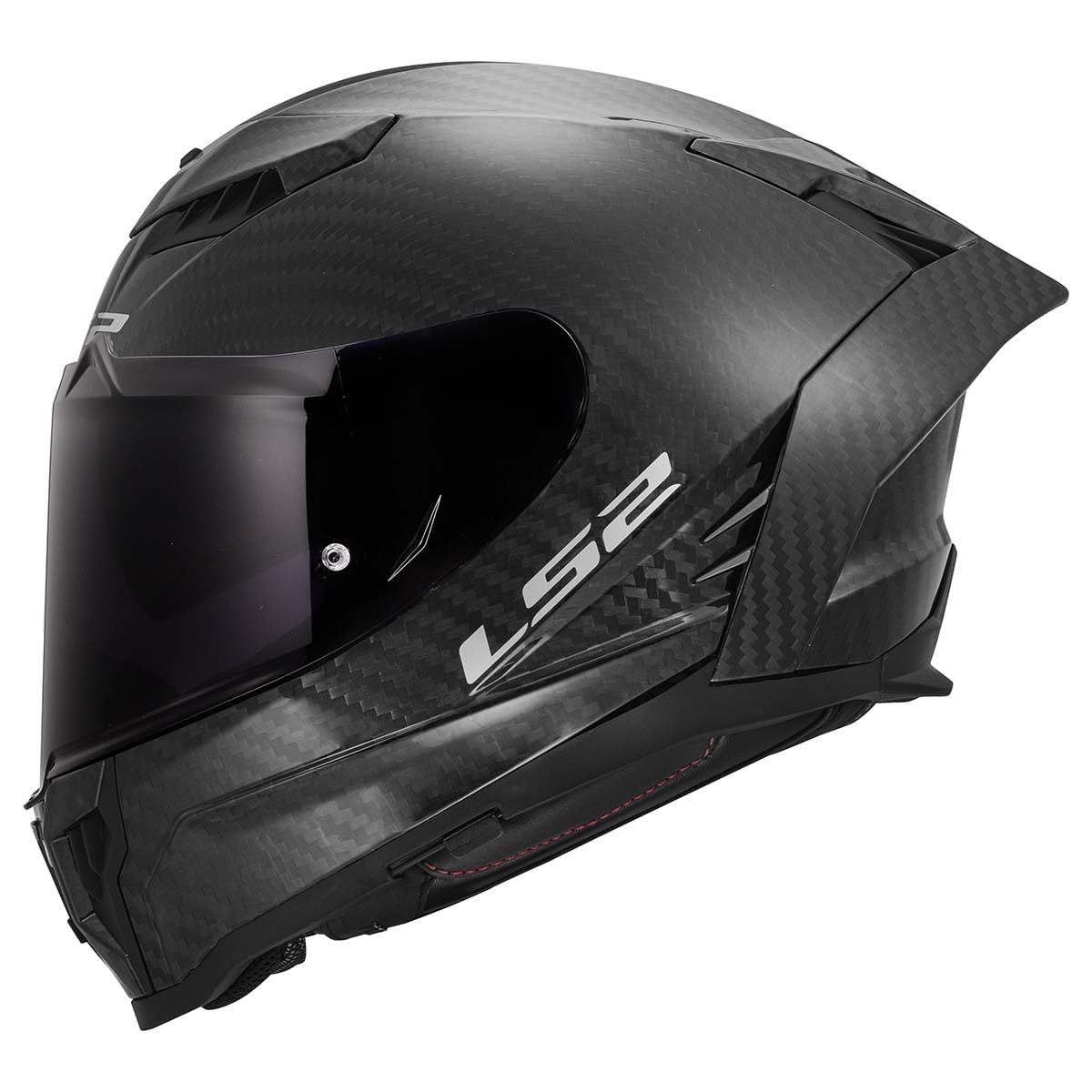 LS2 Helmets Dragon Carbon Full Face Motorcycle Helmet W/ SunShield (Gloss Black - Medium)